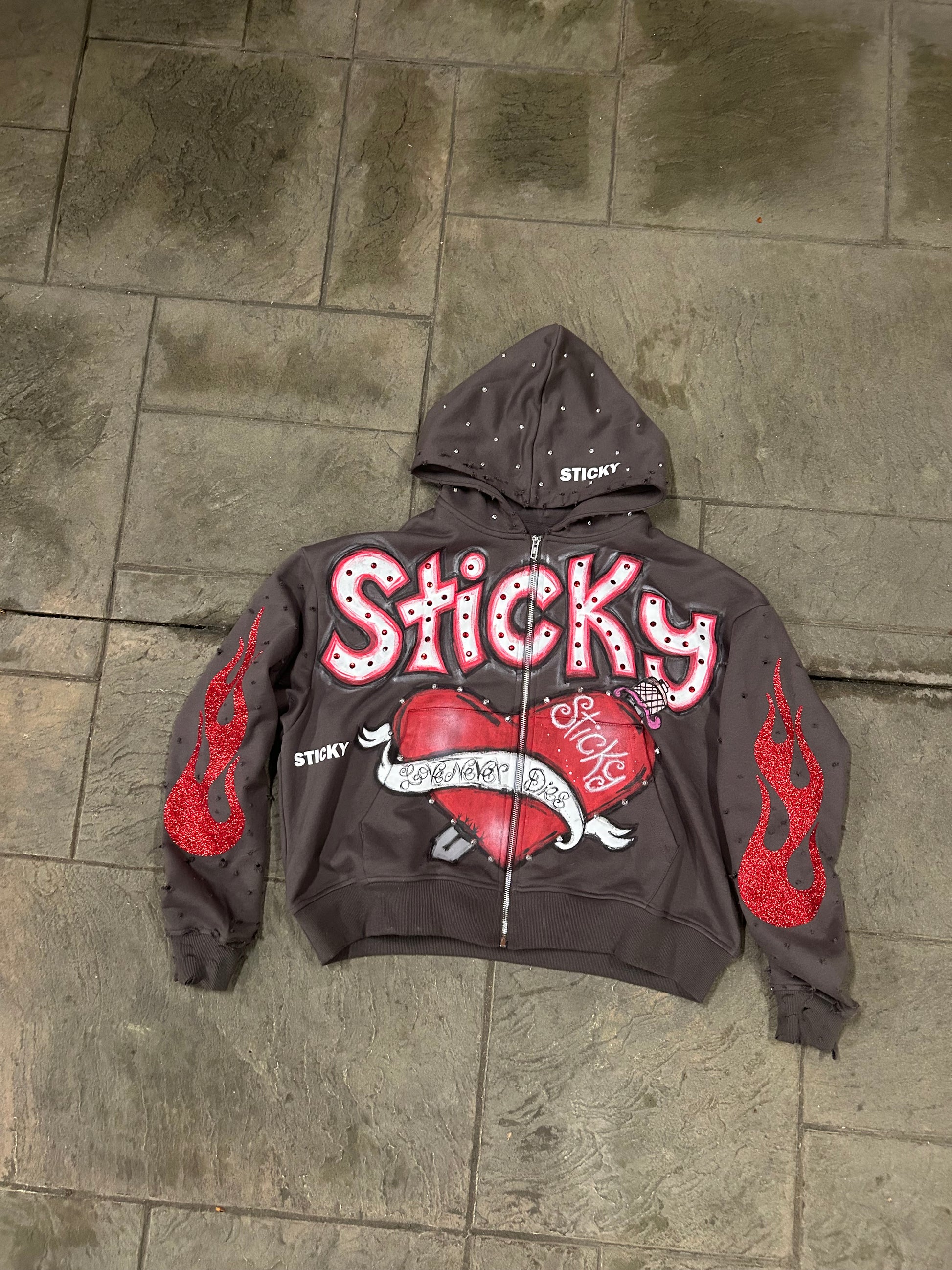 “Kill Cupid” Zip Up