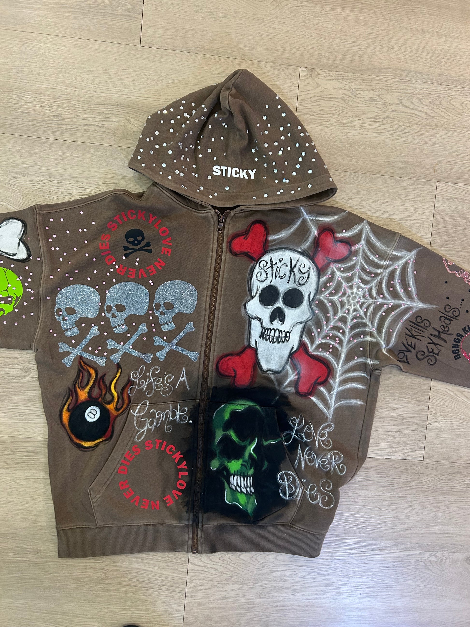 “Dirt to Diamonds” Oversized Zip Up