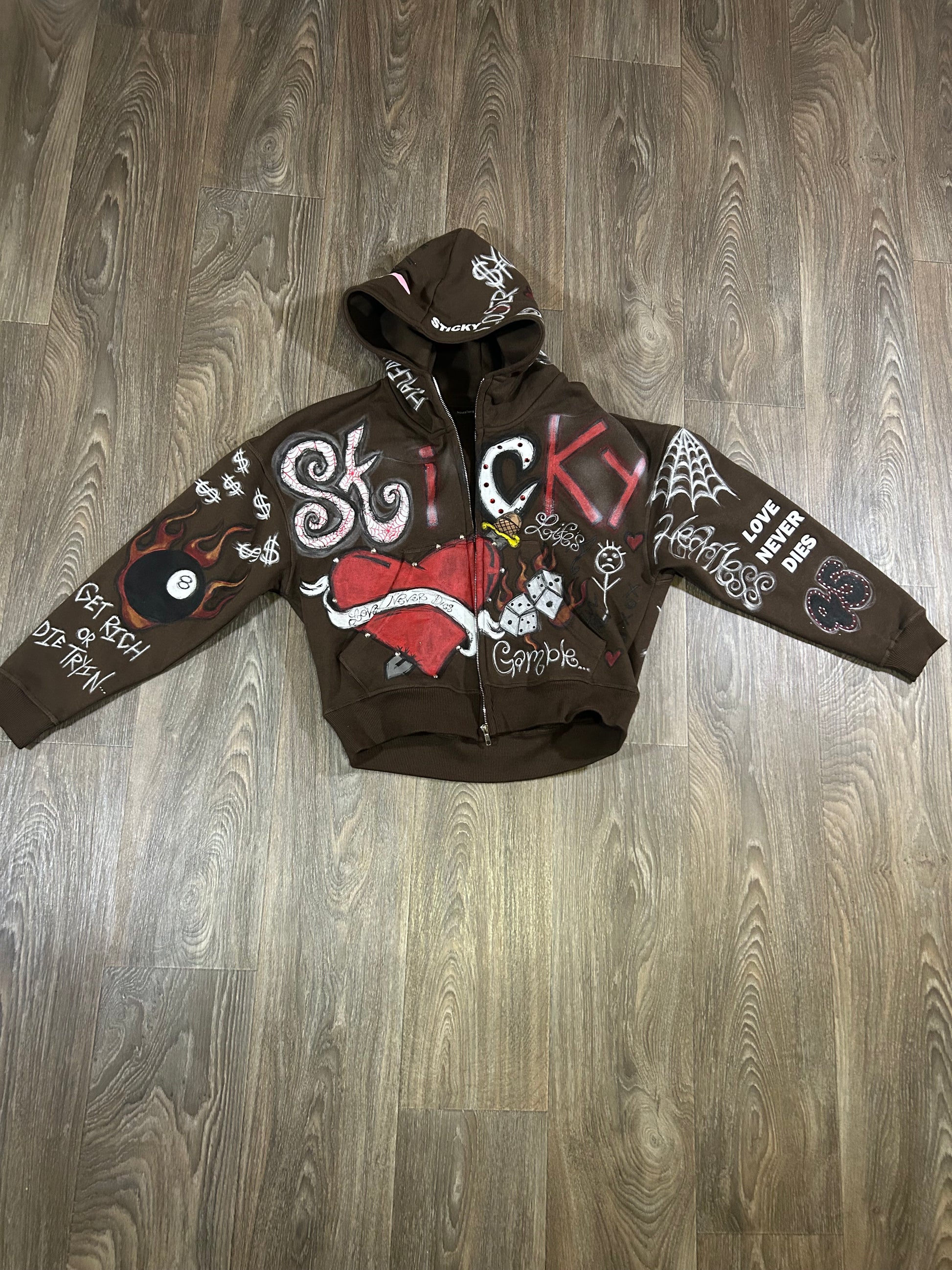 “Life’s A Gamble” Zip Up