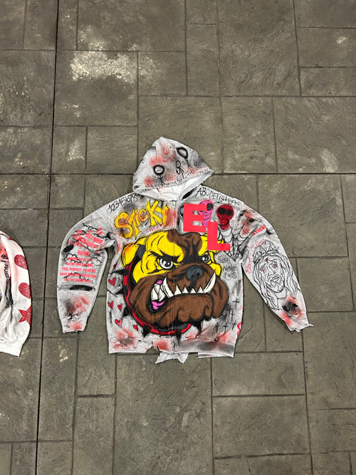 “Blood In My Eyes” Zip Up