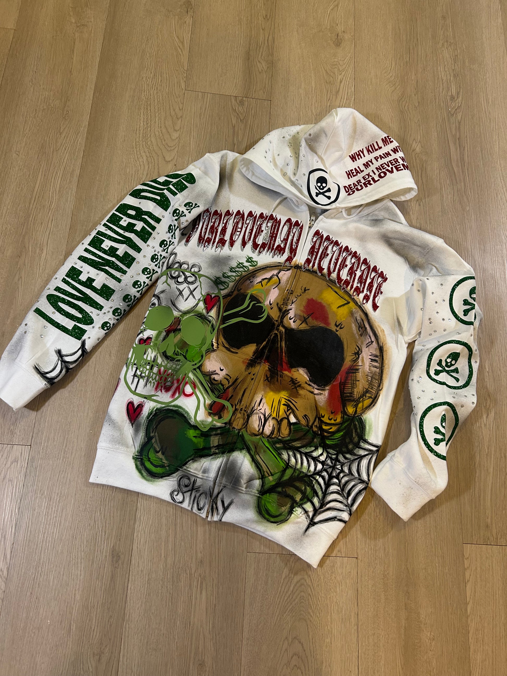 “Why Kill Me” Zip Up