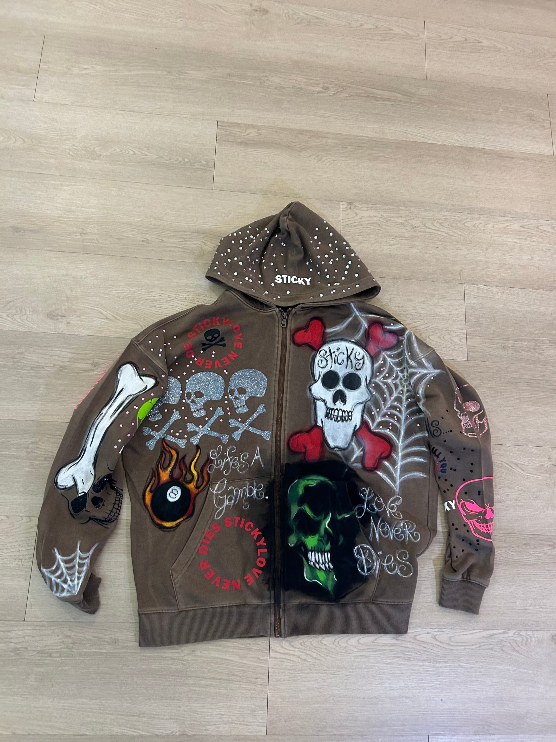 “Dirt to Diamonds” Oversized Zip Up