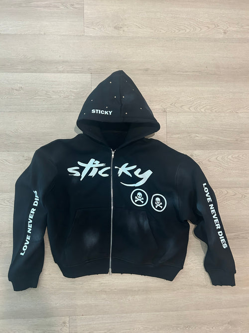 Black “Default Logo” Zip Up
