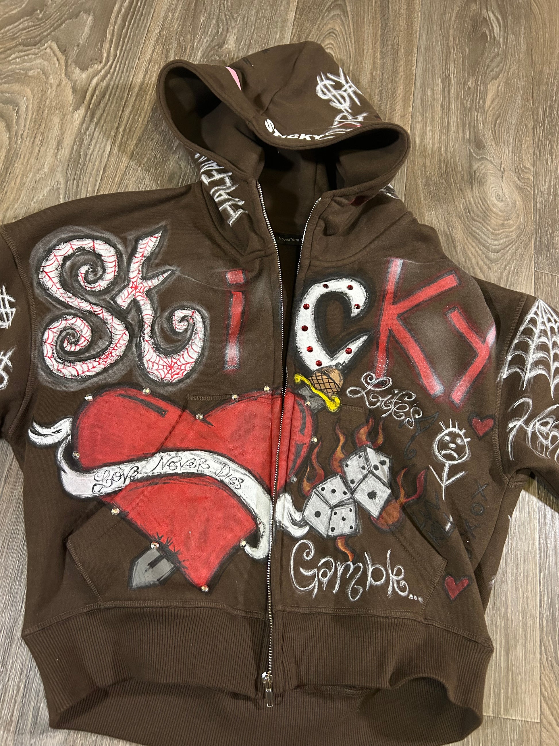 “Life’s A Gamble” Zip Up