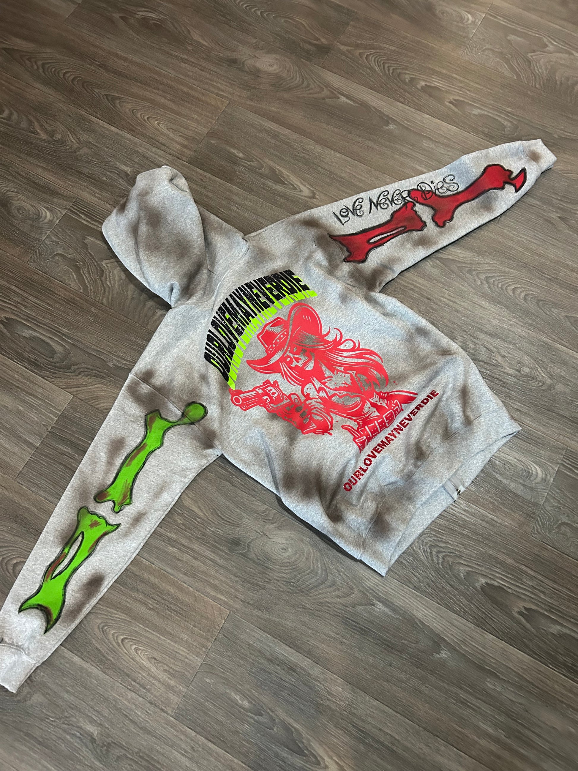 “For The Love Of Sticky” Zip Up