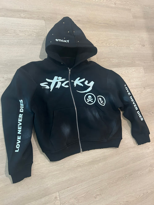 Black “Default Logo” Zip Up