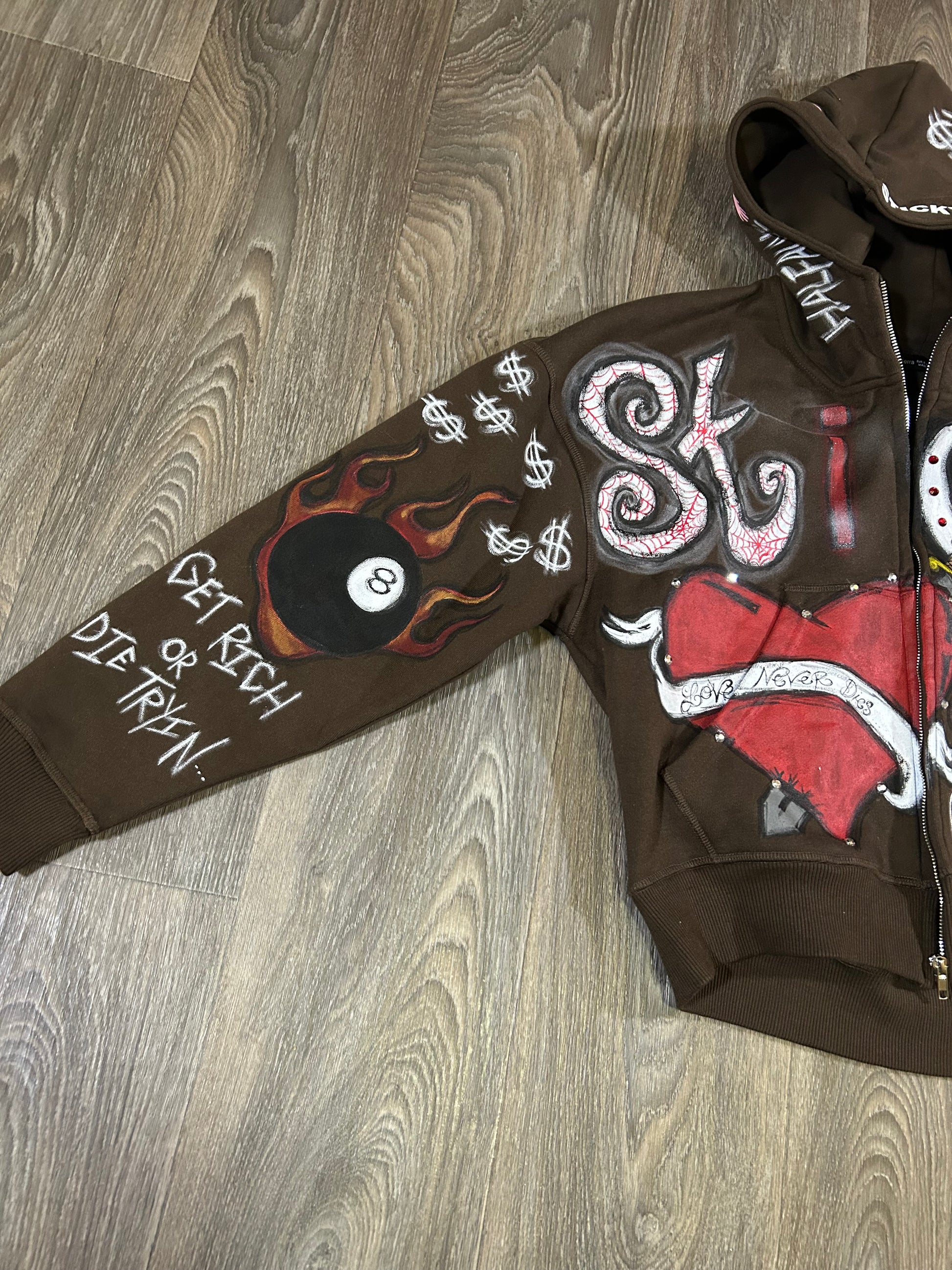 “Life’s A Gamble” Zip Up